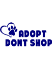 Adopt dont shop (Blue)